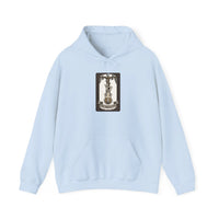 The Hanged Man Tarot Card Hoodie - Heavy Blend Fleece Pullover - Unisex White