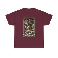 The Hermit Tarot T-Shirt - Medium Weight Cotton Classic Tee - Unisex White