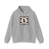 Metatron's Cat Sacred Geometry Hoodie - Heavy Blend Hooded Fleece - Unisex White