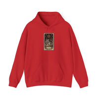 The Star Tarot Card Hoodie - Cozy Heavy Blend Fleece Pullover - Unisex White