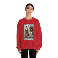 Major Arcana Empress Tarot Card Sweatshirt - Soft Heavy Blend Crewneck - Unisex White