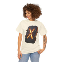 Gebo Rune Gift Exchange T-Shirt - Heavy Cotton Classic Fit Tee - Unisex White