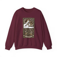 Judgement Tarot Card Graphic Sweatshirt - Heavy Blend Classic Fit Crewneck - Unisex White