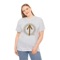 Norse Tiwaz Rune Justice T-Shirt - Heavyweight Cotton Classic Fit - Unisex White