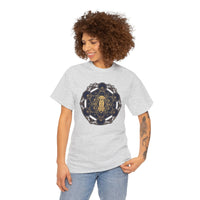 Metatron's Hound Sacred Geometry T-Shirt - Heavy Cotton Classic Fit Tee - Unisex White