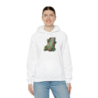 Eihwaz Rune Yggdrasil Tree Hoodie - Cozy Fleece Cotton Blend Pullover - Unisex White S-5XL