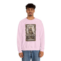 The Magician Tarot Card Sweatshirt - Heavy Blend Fleece Crewneck Pullover - Unisex Warm White