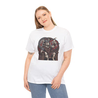 Viking Berserker Dogs Graphic T-Shirt - Heavy Cotton Classic Fit Tee - Unisex White