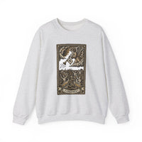 Judgement Tarot Card Graphic Sweatshirt - Heavy Blend Classic Fit Crewneck - Unisex White