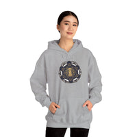 Metatron's Hound Sacred Geometry Hoodie - Heavy Blend Cotton-Poly Fleece Pullover - Unisex White