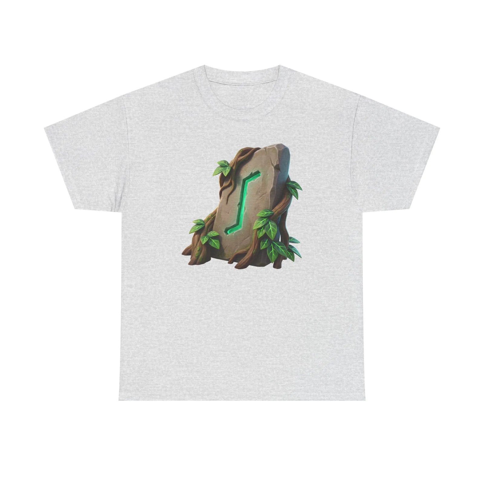 Eihwaz Yew Tree Rune T-Shirt - Heavy 100% Cotton Classic Fit - Unisex White