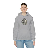 Ehwaz Divine Twins Horse Rider Hoodie - Medium-Heavy Cotton Blend Hoodie - Unisex White