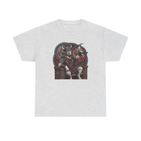Viking Berserker Dogs Graphic T-Shirt - Heavy Cotton Classic Fit Tee - Unisex White