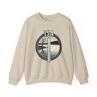 Isa Rune Ice Stillness Sweatshirt - Heavy Blend Crewneck Fleece - Unisex White