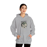 Dagaz Rune Threshold Graphic Hoodie - Soft Cotton Blend Pullover - Unisex White