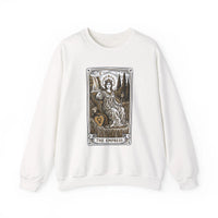 Major Arcana Empress Tarot Card Sweatshirt - Soft Heavy Blend Crewneck - Unisex White
