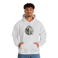 Ehwaz Divine Twins Horse Rider Hoodie - Medium-Heavy Cotton Blend Hoodie - Unisex White