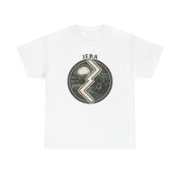 Jera Rune Harvest Reaping T-Shirt - Medium Weight Cotton Classic Fit Tee - Unisex White