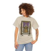 Justice Tarot Card Graphic T-Shirt - Heavy Cotton Classic Fit Tee - Unisex White