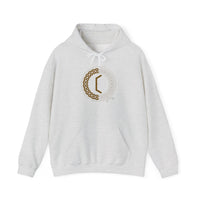 Perthro Runic Symbol Hoodie - Heavyweight Fleece Pullover - Unisex White