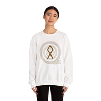 Othala Rune Inheritance Sweatshirt - Heavy Blend Crewneck Fleece - Unisex Off White