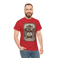 The Emperor Tarot Card T-Shirt - Heavy Cotton Classic Fit - Unisex White