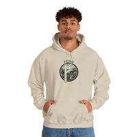 Fehu Runic Wealth Symbol Hoodie - Soft Cotton-Poly Blend Pullover - Unisex White