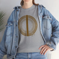 Isa Rune Graphic T-Shirt - Heavyweight Cotton Classic Fit Tee - Unisex White