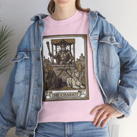 The Chariot Tarot Card T-Shirt - Heavy Cotton Classic Fit Tee - Unisex White