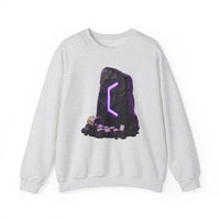 Perthro Rune Mystery Sweatshirt - Durable Cotton Poly Blend Crewneck - Unisex White