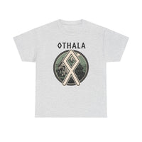Othala Rune Family Homestead T-Shirt - Heavy Cotton Classic Fit Tee - Unisex White