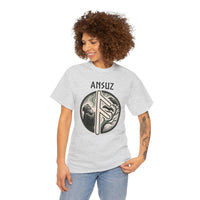 Ansuz Rune Divine Speech Graphic T-Shirt - Heavy Cotton Classic Fit Tee - Unisex White