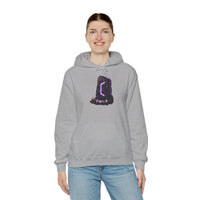 Perthro Rune Mystery Graphic Hoodie - Heavyweight Fleece Pullover - Unisex White