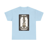 The Hanged Man Tarot Card T-Shirt - Heavy Cotton Classic Fit Tee - Unisex White