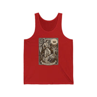 Temperance Tarot Card Tank Top - Lightweight Ringspun Cotton Retail Fit - Unisex White