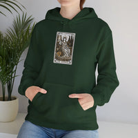 The Empress Tarot Card Hoodie - Heavyweight Cotton Blend Pullover - Unisex Ash