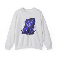 Thurisaz Thorn Rune Graphic Sweatshirt - Heavy Blend Crewneck Fleece - Unisex White
