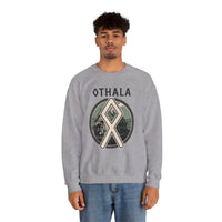 Othala Rune Inheritance Sweatshirt - Heavy Blend Crewneck Fleece - Unisex White