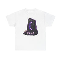 Perthro Rune Mystery Graphic T-Shirt - Heavy Cotton Classic Fit Crewneck Tee - Unisex White
