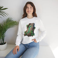 Eihwaz Rune Yggdrasil Tree Sweatshirt - Heavy Blend Classic Crewneck - Unisex Off White