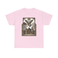 The Lovers Tarot Card Graphic T-Shirt - Heavy Cotton Classic Fit Tee - Unisex White