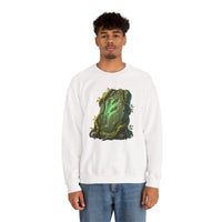 Fehu Wealth Rune Sweatshirt - Heavy Blend Fleece Crewneck - Unisex White