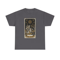 Tarot The Star Card Graphic T-Shirt - Heavy Cotton Classic Fit Tee - Unisex Off White