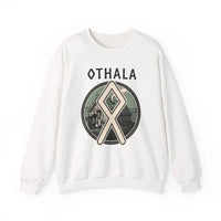 Othala Rune Inheritance Sweatshirt - Heavy Blend Crewneck Fleece - Unisex White