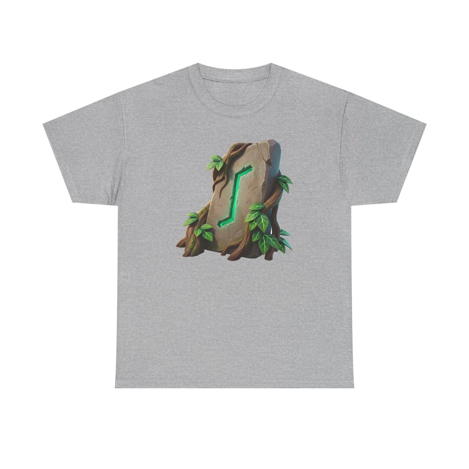 Eihwaz Yew Tree Rune T-Shirt - Heavy 100% Cotton Classic Fit - Unisex White