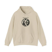Kenaz Rune Forge Blacksmith Hoodie - Heavy Blend Fleece Pullover - Unisex Off White