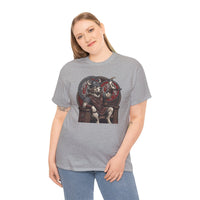 Viking Berserker Dogs Graphic T-Shirt - Heavy Cotton Classic Fit Tee - Unisex White