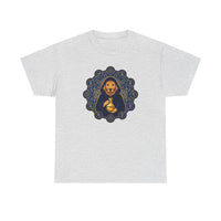 Alchemist Dog Sacred Geometry T-Shirt - Heavy Cotton Classic Fit Tee - Unisex White