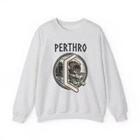 Perthro Rune Lot Cup Graphic Sweatshirt - Heavy Blend Fleece Crewneck - Unisex White