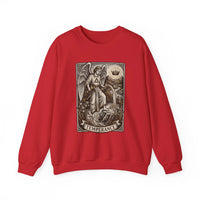 Temperance Tarot Card Angel Sweatshirt - Heavy Blend Fleece Crewneck - Unisex White